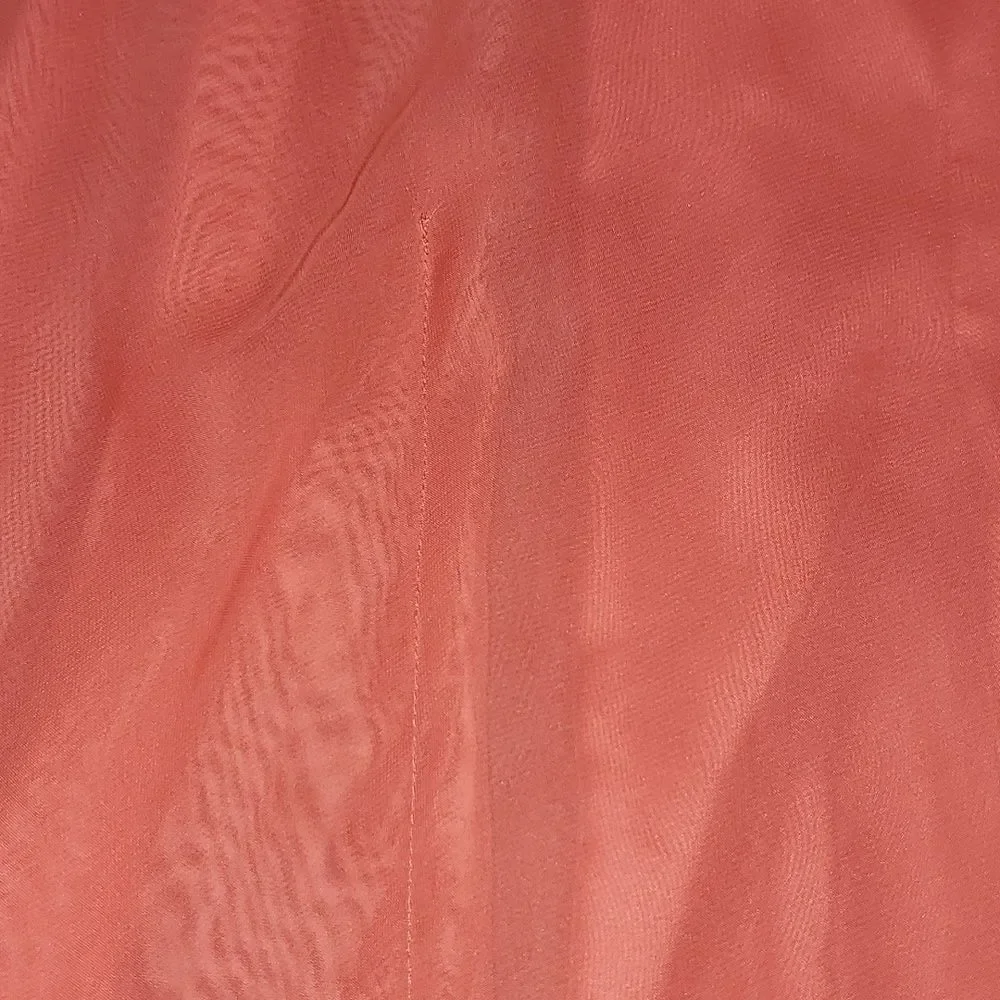 FREE PEOPLE Dancing in the moonlight Beaded dress sz 4 Papaya Coral Chiffon NWOT - Picture 8 of 14